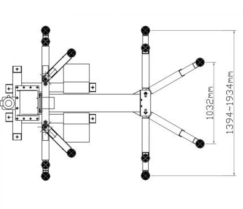 Одностоечный подъемник ATIS SL-3000, г/п 3 т (Синий)